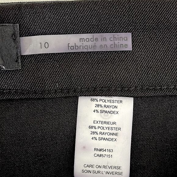 Ivanka Trump Ankle Pants Size 10 Black Stretch - Picture 10 of 10